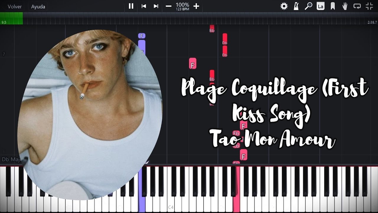 Plage Coquillage (First Kiss Song) | Tao Mon Amour PIANO TUTORIAL SHEET + MIDI EN LA DESCRIPCIÓN