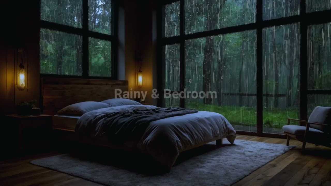 ASMR Calm Rainfall – уютный шторм из окна для глубокого ночного сна