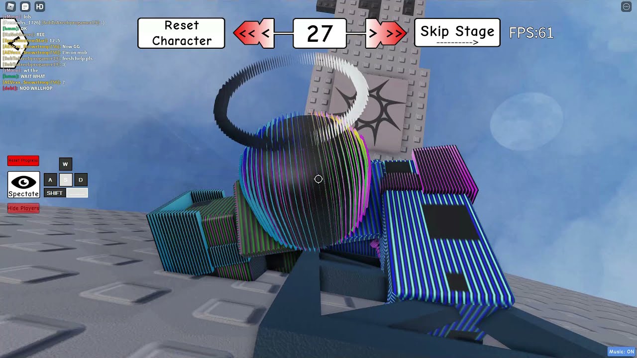 roblox physics being cool for 1 minute