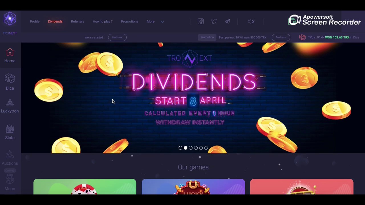 TRONEXT BEST TRON DAPP EVER #TroNext #Mining Tokens