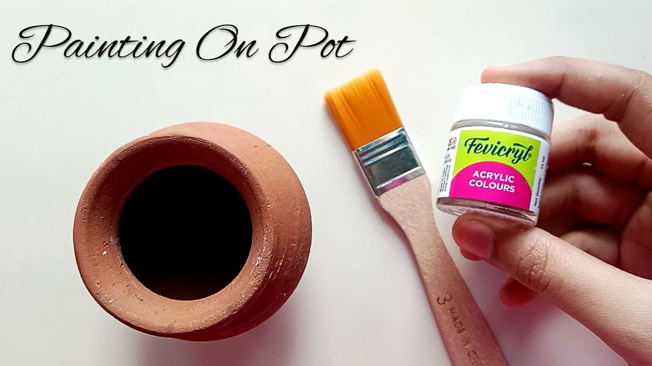 Easy Pot Painting || Small Matka Painting Idea's For Home Decoration