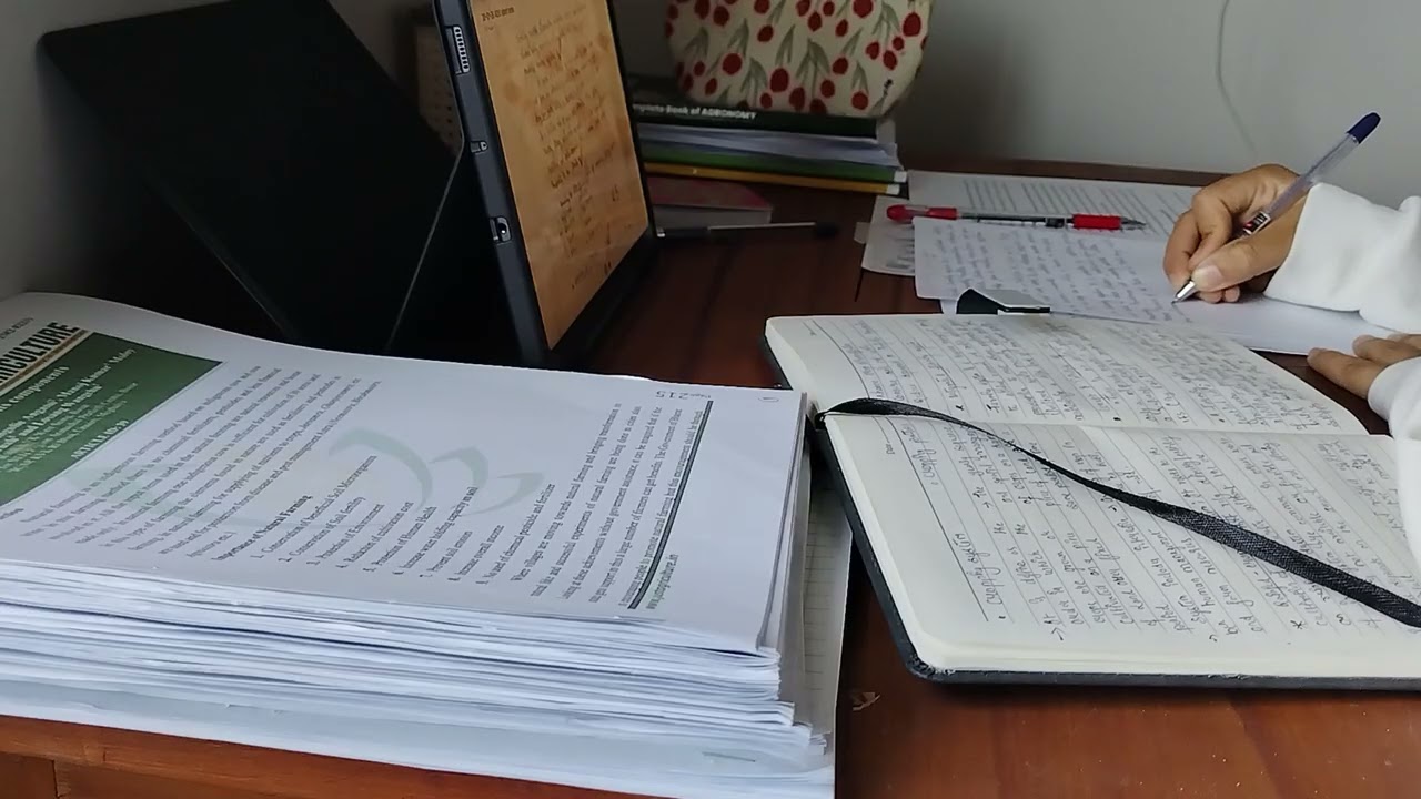 1 hour study with Me | Background noise, no break, asmr