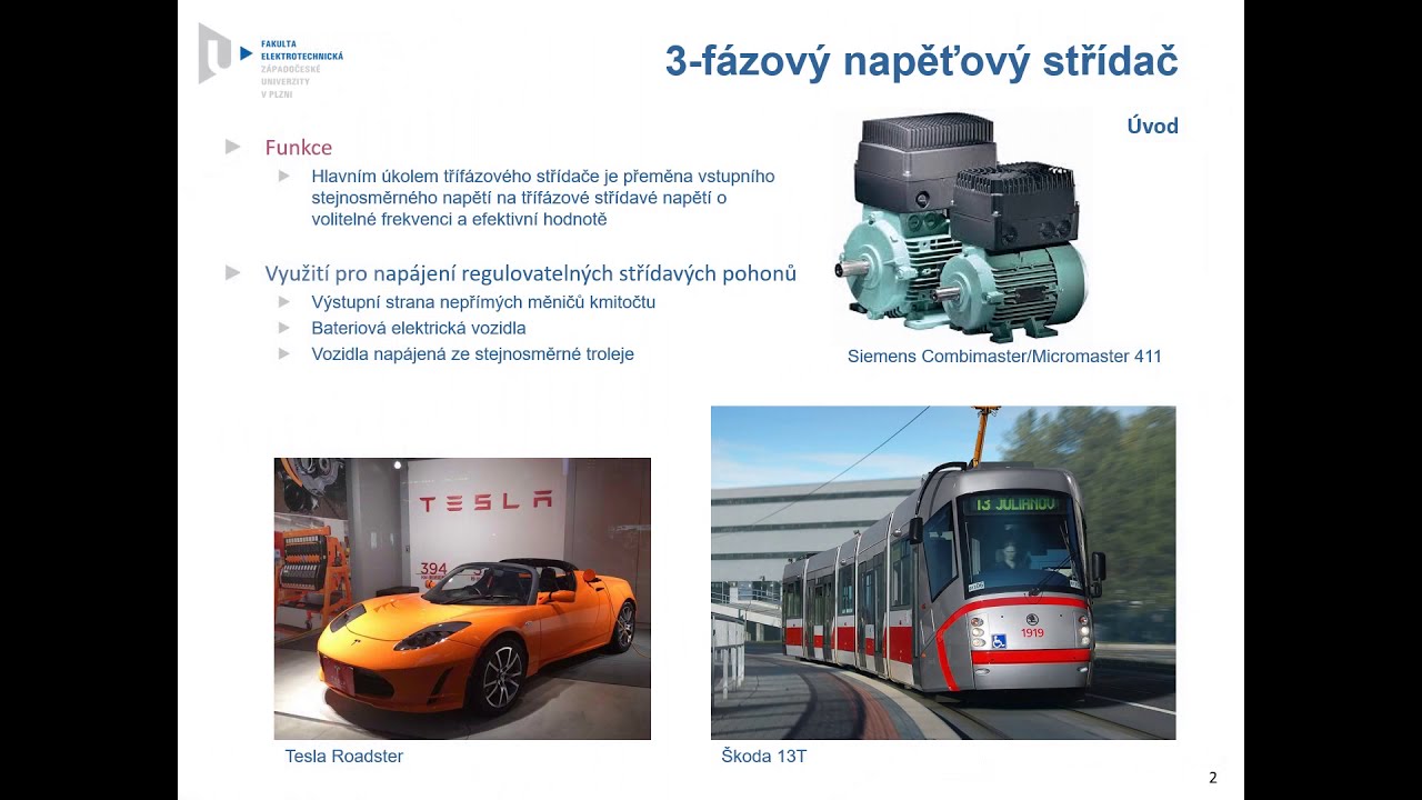 ZČU | FEL | KEV – 3f napěťový střídač - Teorie