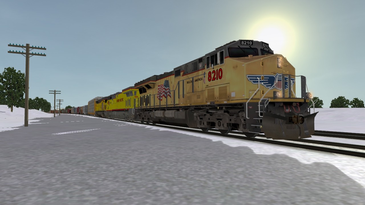 ORTS: Fast UP C45AH #8210 WB MNSNP-01 At Clinton, IA