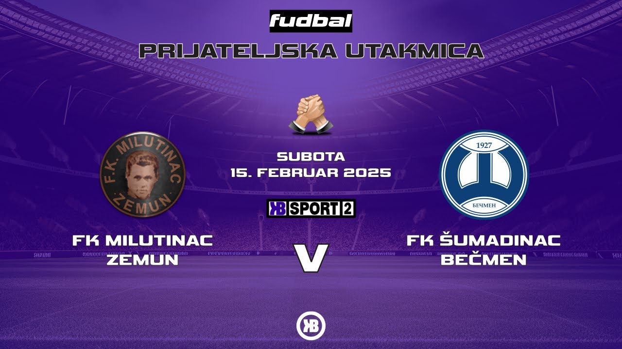 Kadeti: FK Milutinac (Zemun) - FK Šumadinac (Bečmen) 1:3 | 15.02.2025