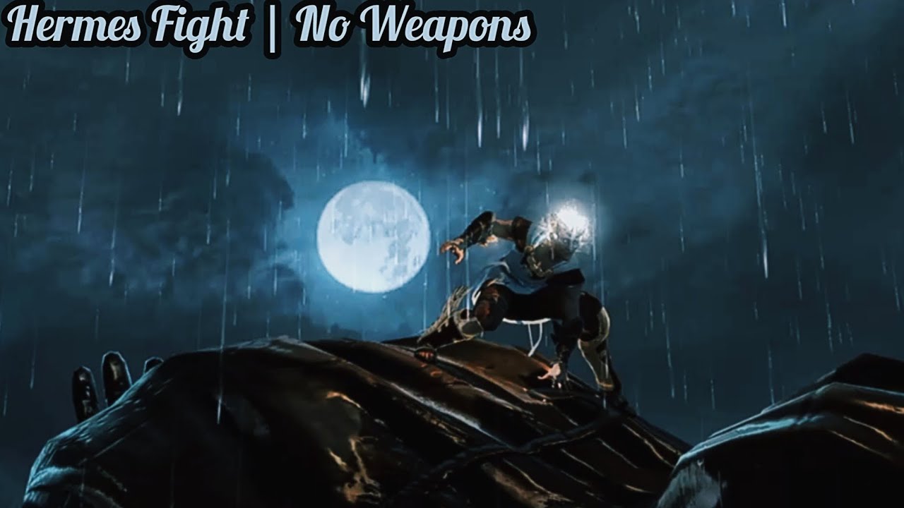 GoW3 Hermes Fight | No Weapons