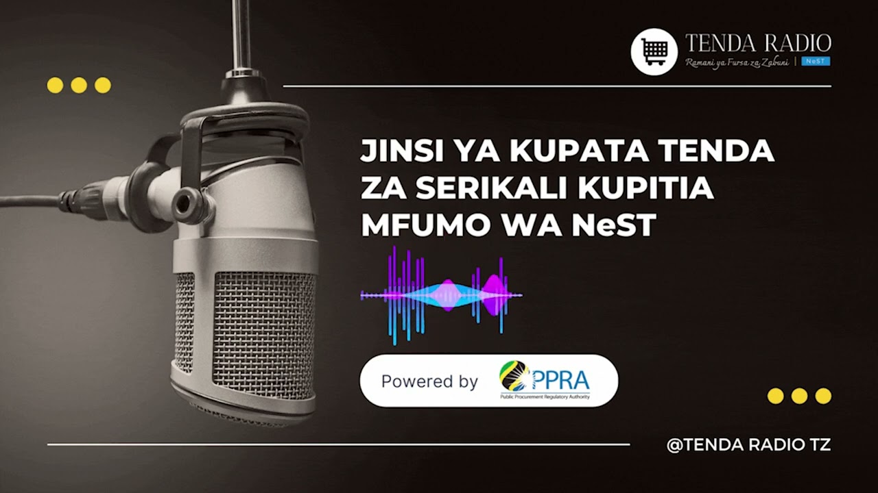 Tenda Radio: Jinsi ya kupata tenda za Serikali kupitia Mfumo wa NeST