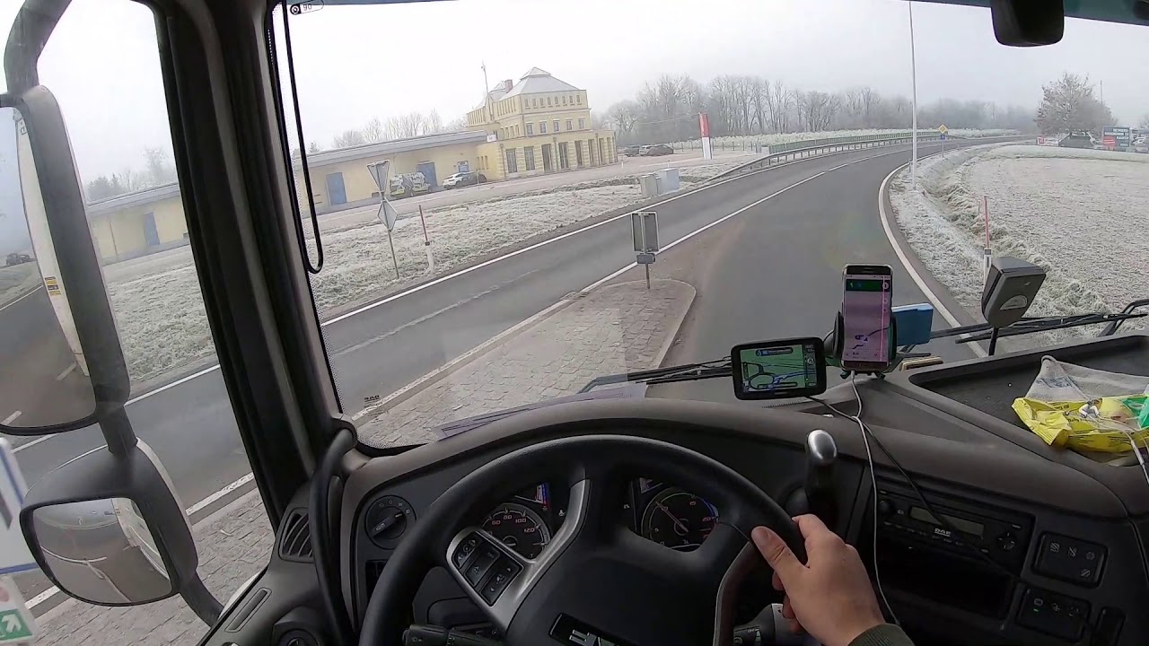 POV DRIVING DAF XF 480 | HEAVY FOG GERMANY