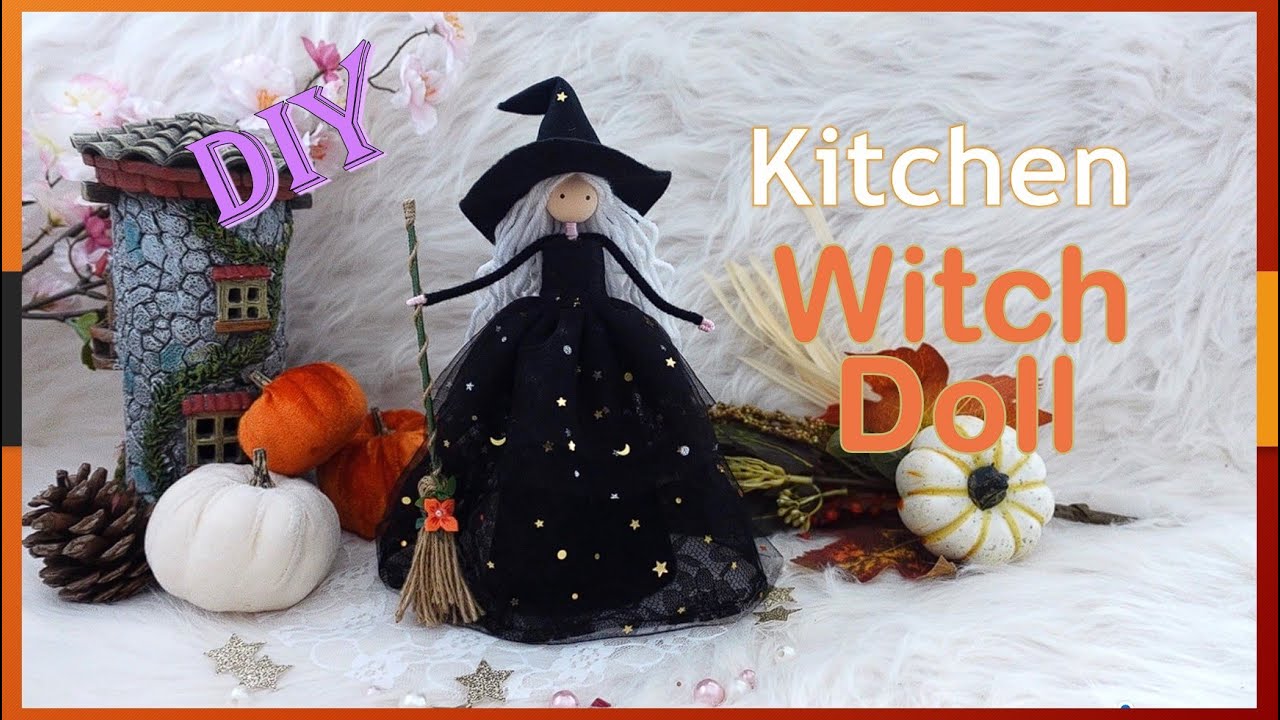 DIY Kitchen Witch Doll - How to Make A Fairy Doll | Huong Harmon