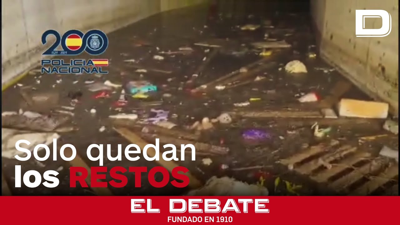 El estado del parking del centro comercial de Bonaire tras la DANA
