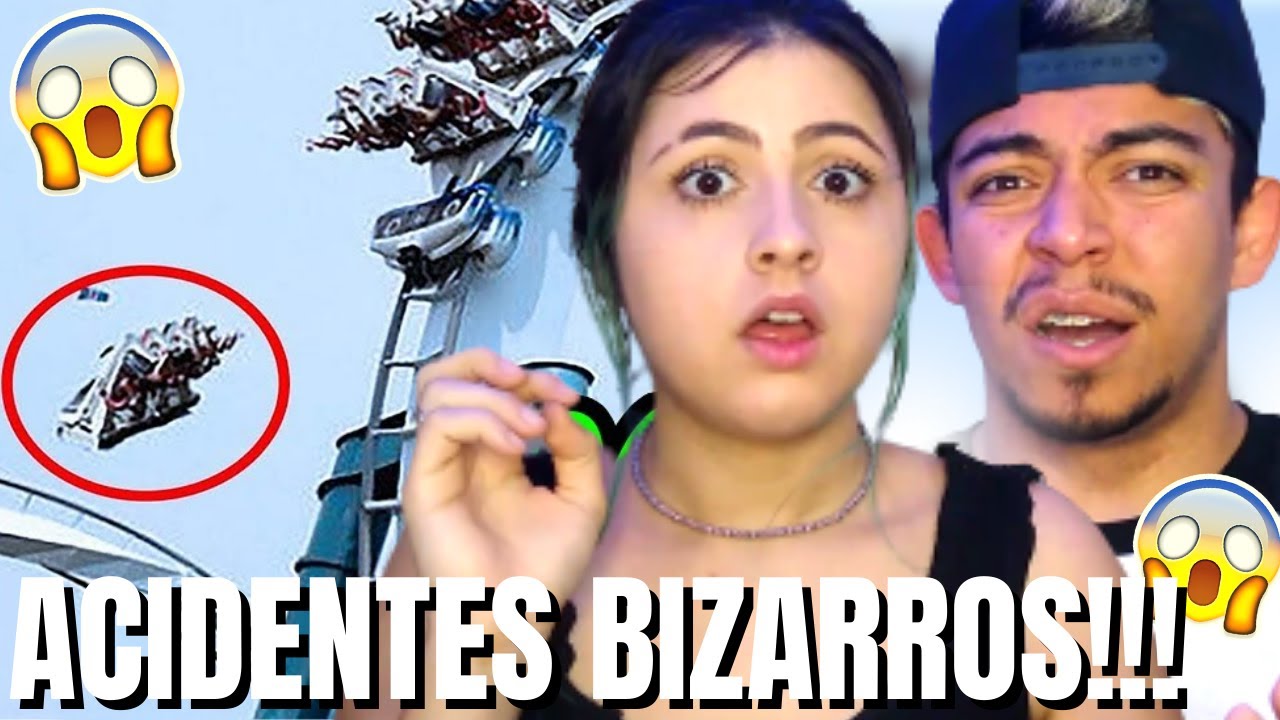 🔴 Os Acidentes mas BIZARROS em Parques de Diversões! PARTE 1 | (Fala de Tudo) REACT EM CASAL