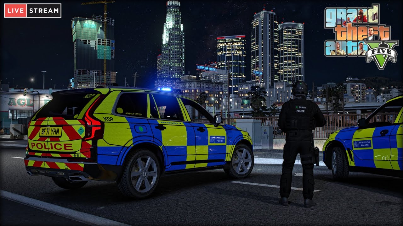 MET ARV Patrol! - LSPDFR LIVE - GTA 5 British Police Mod