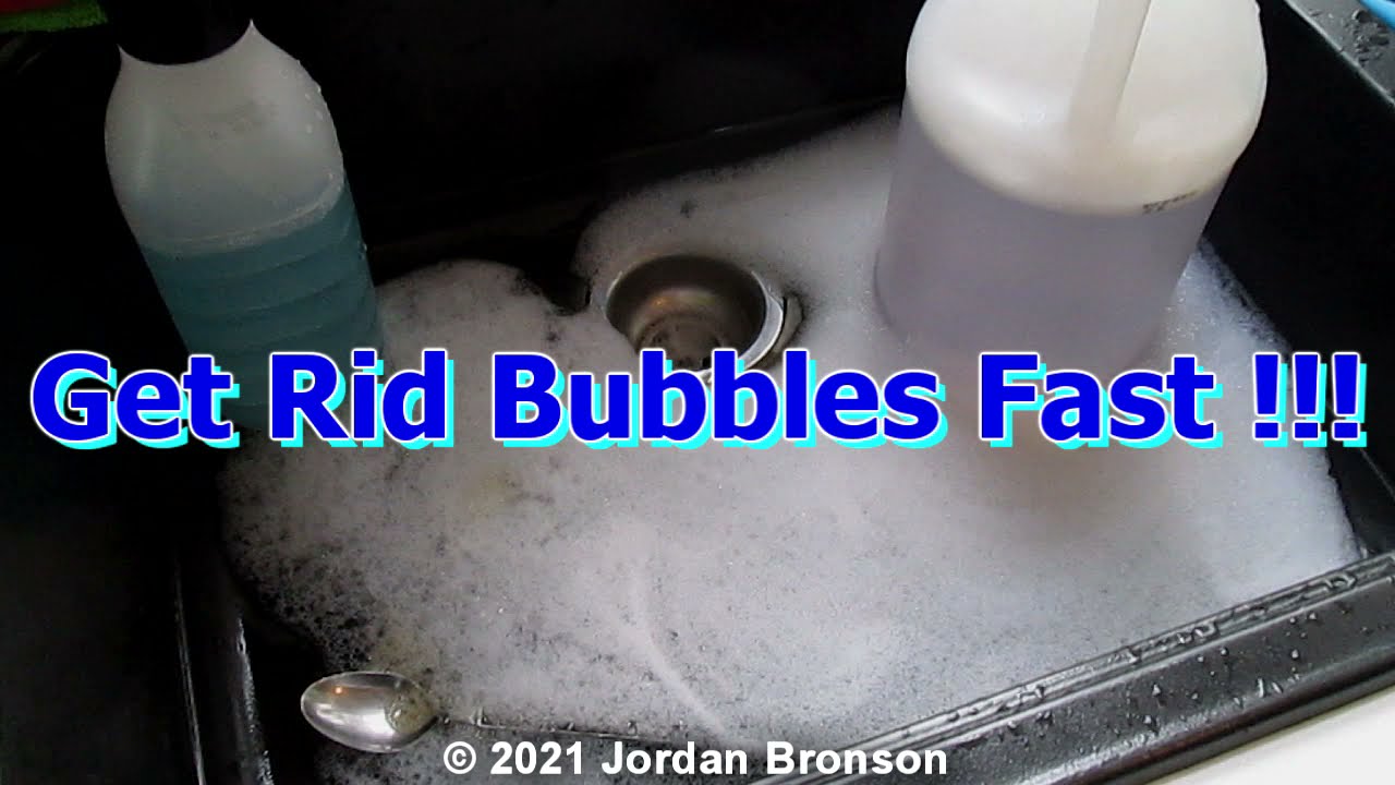 How To Get Rid of Foam or Soap Bubbles FAST