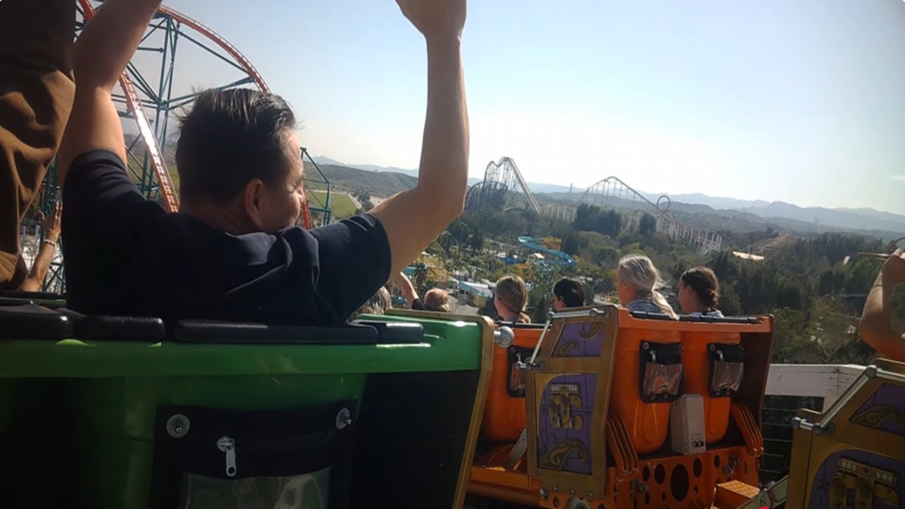 Twisted Colossus (With Duel!) - Six Flags Magic Mountain - Row 11 (4K HD POV) - March 2025