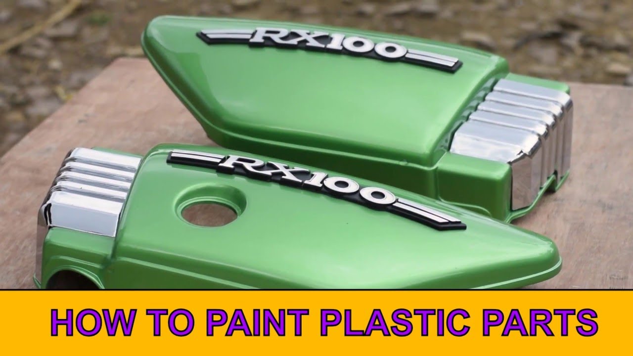 Rx 100 - Side Panels Painting - How To Paint Bike Plastic Panels