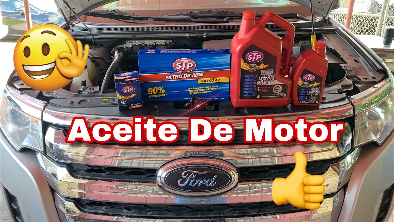 FORD EDGE  COMO CAMBIAR EL ACEITE DE MOTOR SUPER FACIL