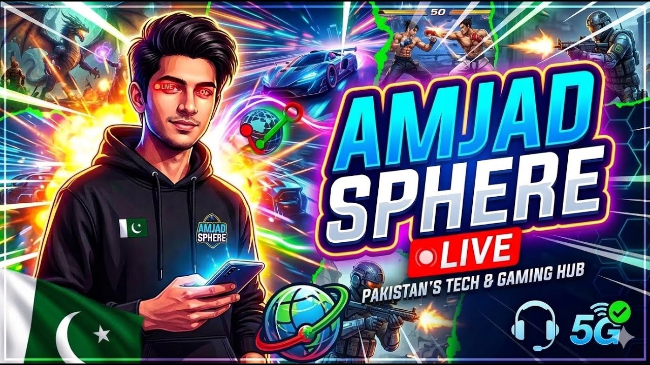 AMJAD SPHERE LIVE STREAMIG PUBG MOBILE