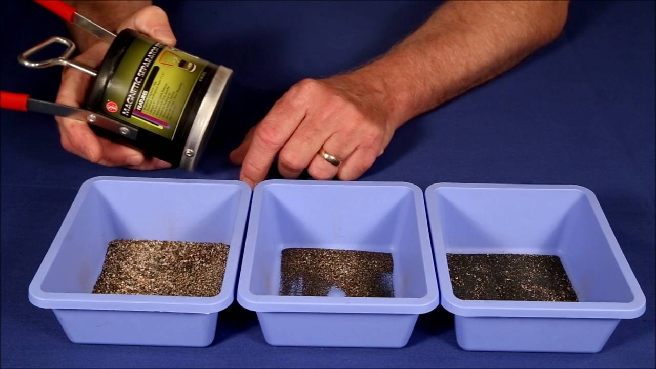 How to remove all the blacksand from gold paydirt