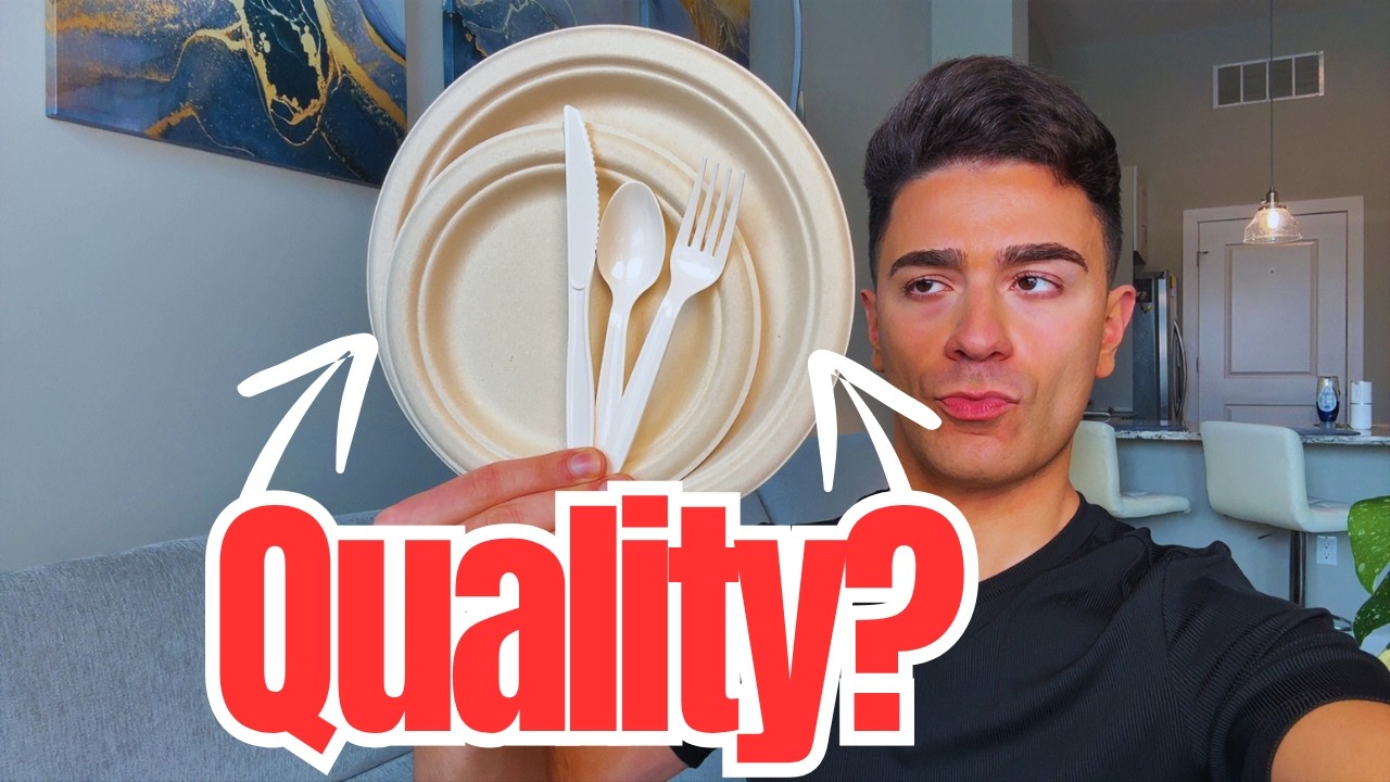 Review of Compostable Plates 9&7 Inch with Cutlery: Perfect for Gatherings 🏡