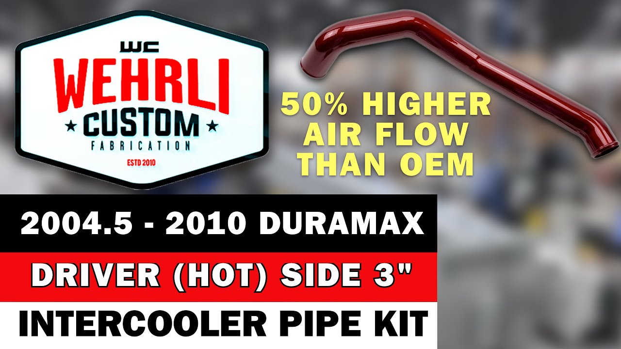 2004.5-2010 LLY/LBZ/LMM Duramax Driver (HOT) Side 3" Intercooler Pipe Kit