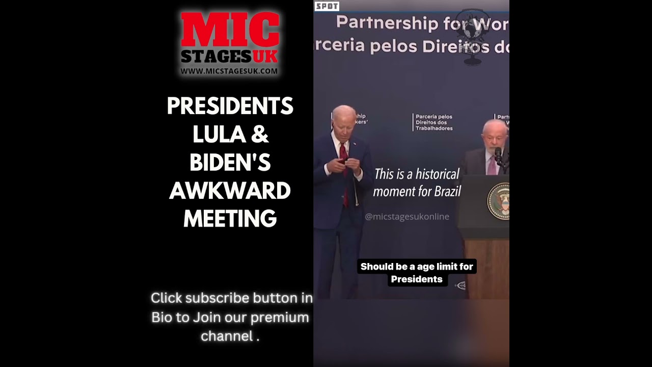 President Lula of Brazil and Biden's awkward meeting#Biden #Lula #USA #Brazil