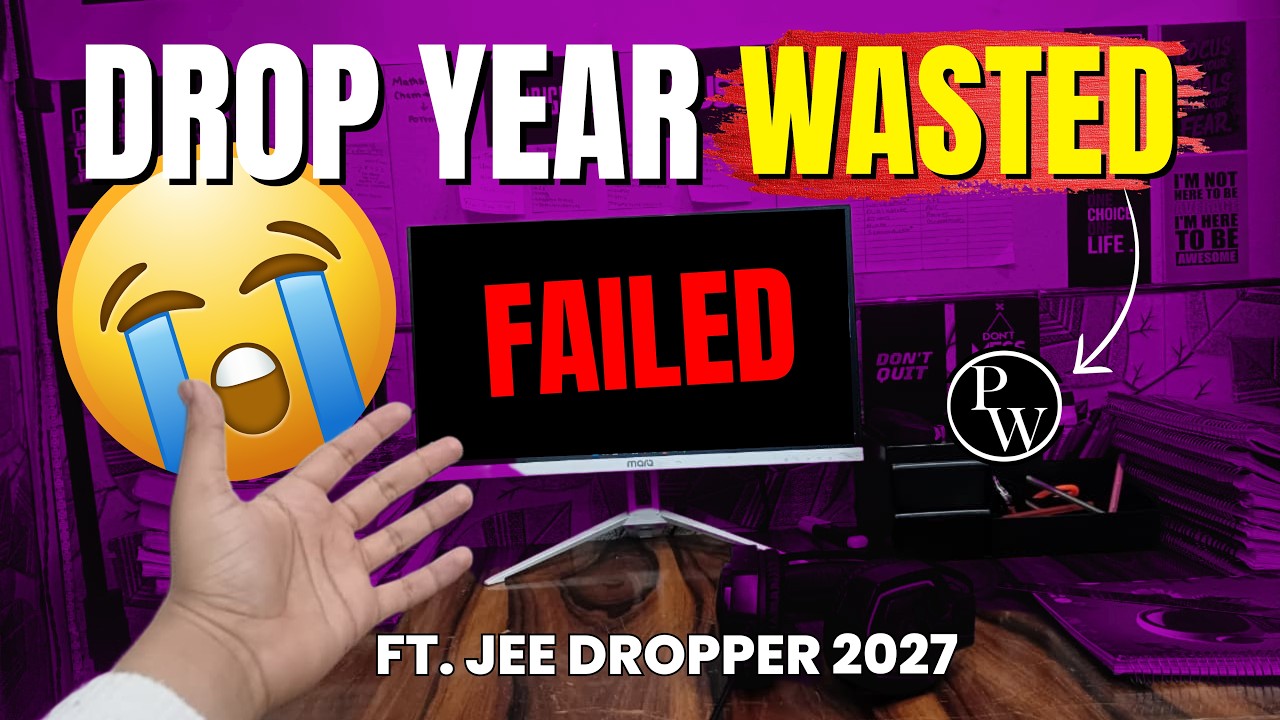 ⚠️ How I Wasted My JEE Drop Year ‼️