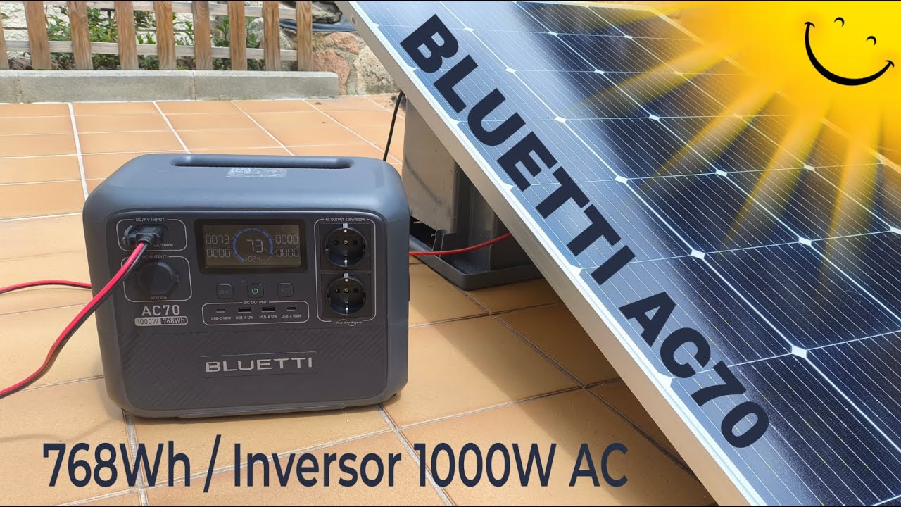 ⚡ BLUETTI AC70 🔋 CARACTERÍSTICAS TÉCNICAS Y APLICACIONES 🔌