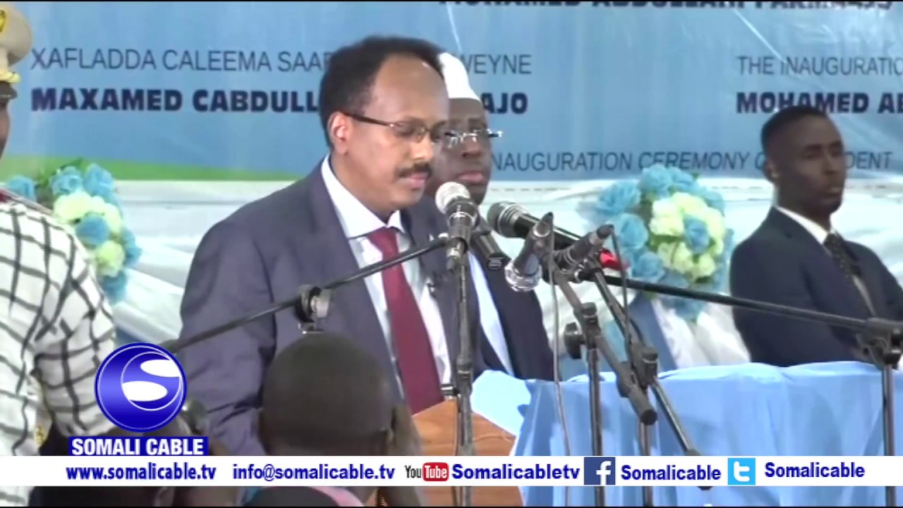 KHUDBADDII MADAXWEYNAHA JAMHUURIYADDA FEDERAALKA SOOMAALIYA MAXAMED CABDULLAHI FARMAAJO