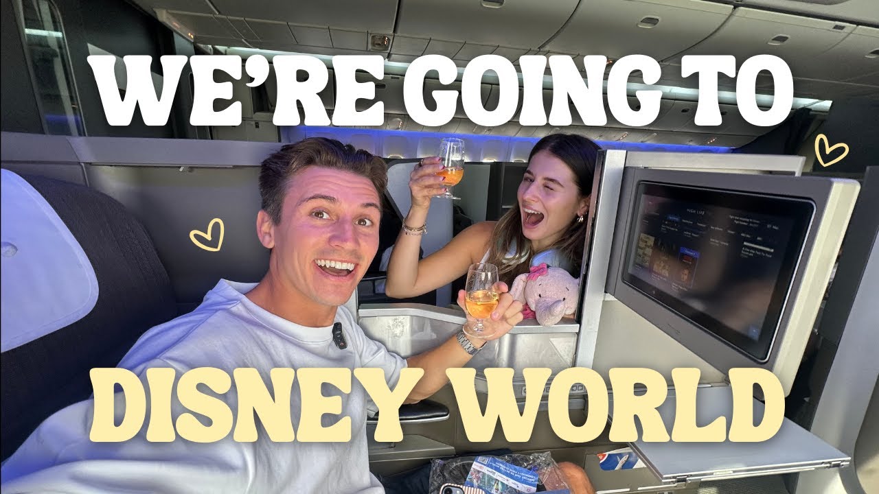 flying my boyfriend business class to WALT DISNEY WORLD!!! | THE VLOGUST FINALE