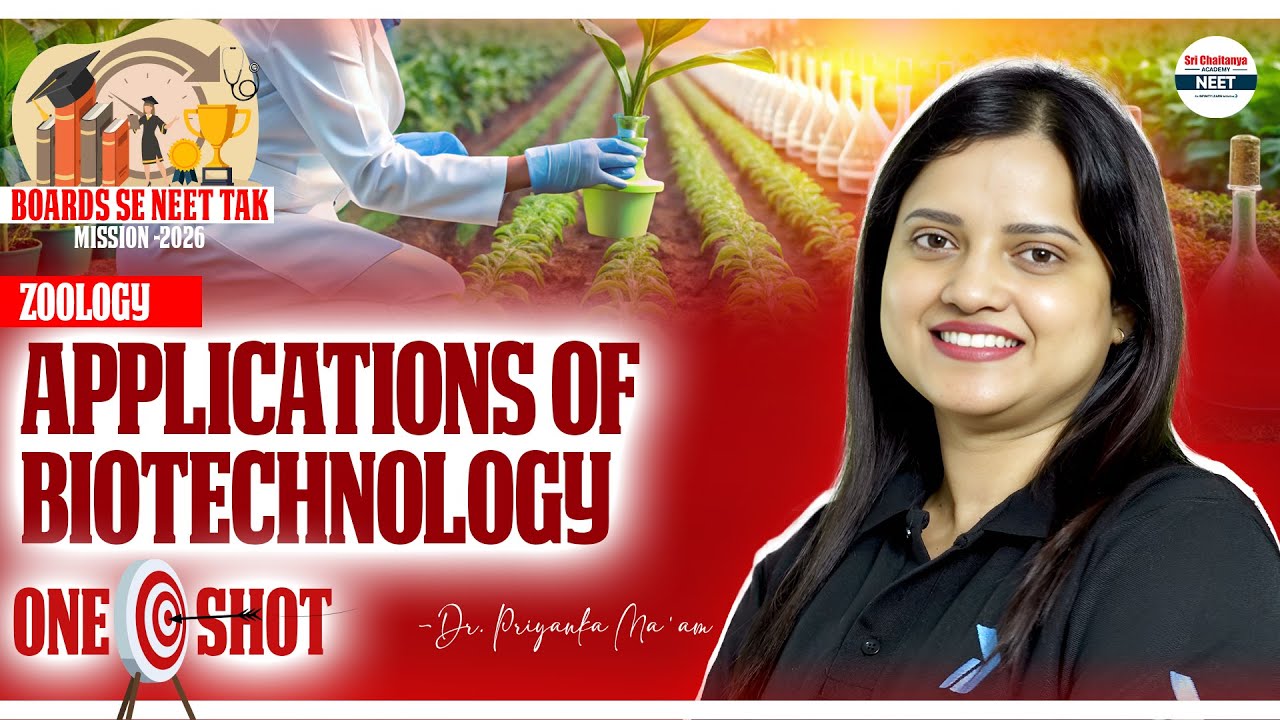 Top Applications of Biotechnology for NEET Aspirants || 