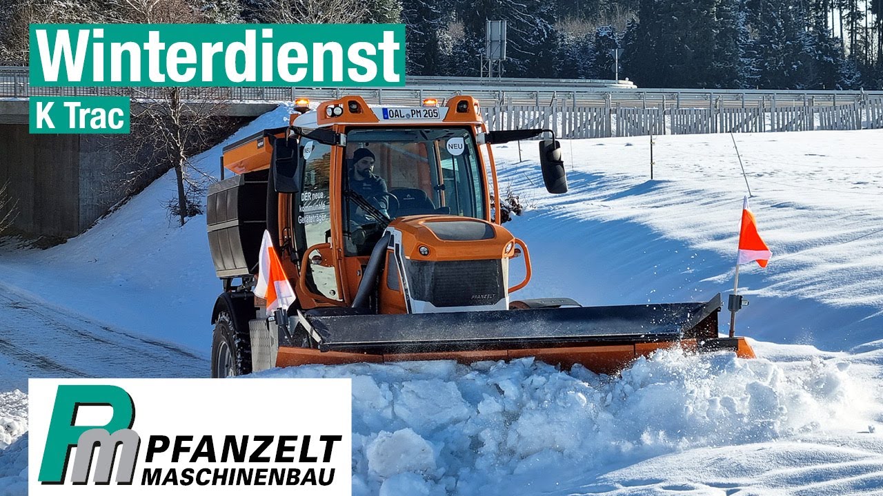 Vom Praxistest zur Serie: Der K Trac im Winterdienst, der Landschaftspflege und beim Schneefräsen