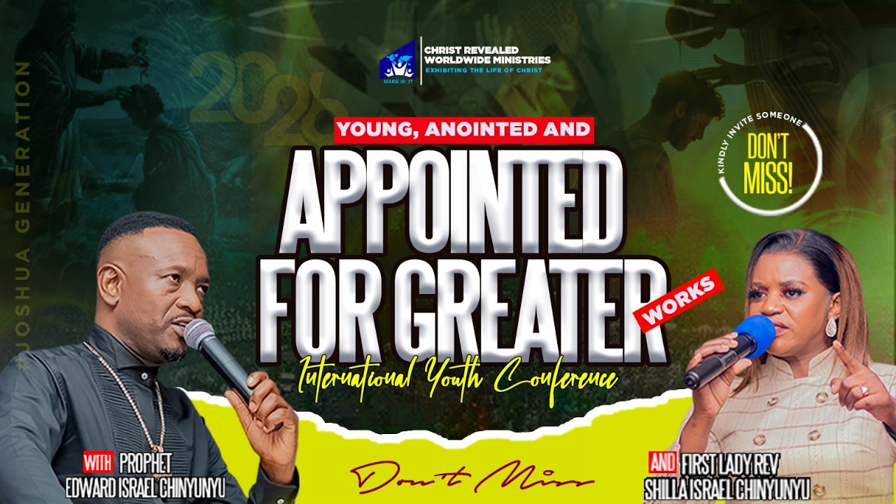 YOUNG ANOINTED AND APPOINTEDV FOR GREATER WORKS YOUTHCONFERENCE  DAY 1 EVENING SERVICE