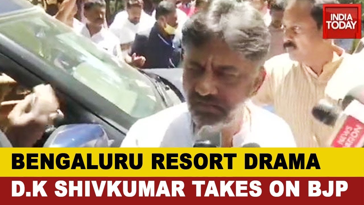 Will Storm Rebel MLAs' Hotel If BJP Leaders Don't Leave: DK Shivakumar