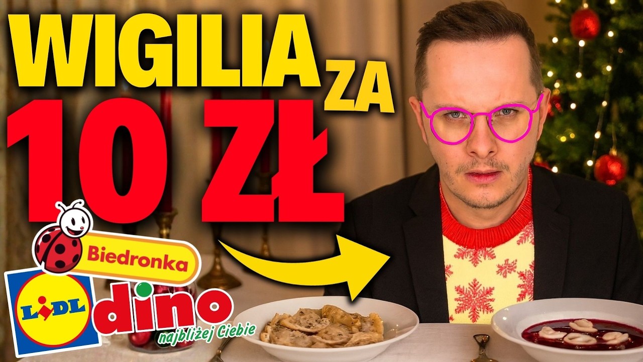 NAJTAŃSZA WIGILIA ZA 10 ZŁ - KUPIŁEM NAJTAŃSZE PIEROGI I USZKA (OBRZYDLIWE CZY PYSZNE?)