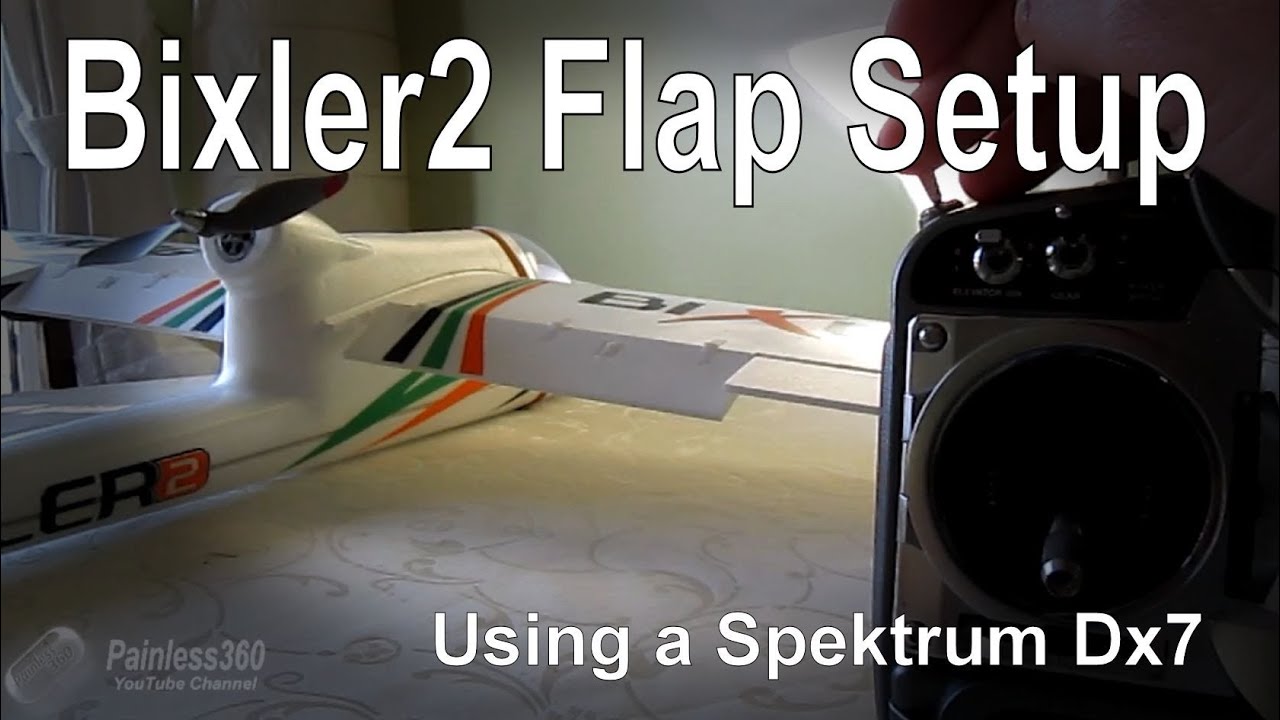 How to configure and control the flaps on a Bixler2 model (Spectrum Dx7)