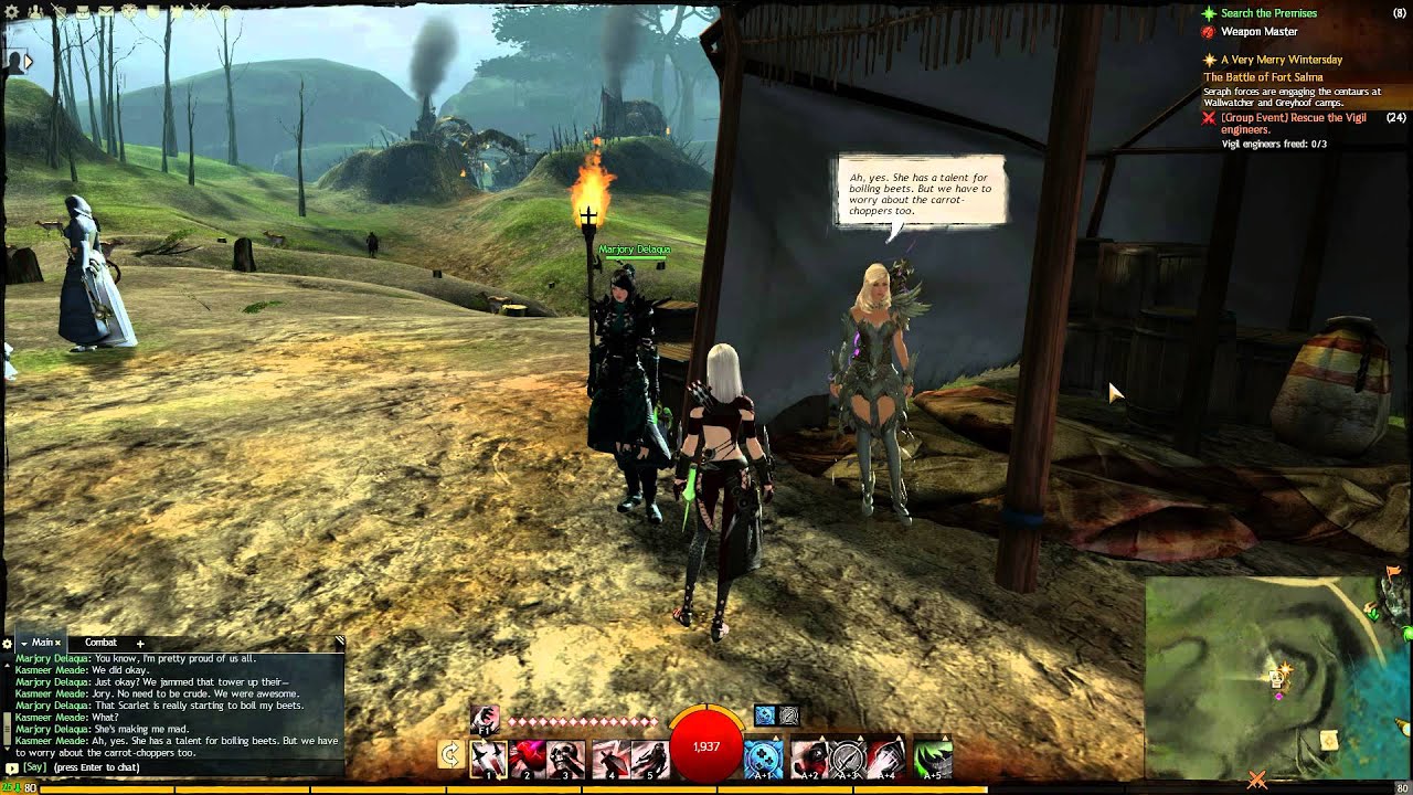Marjory and Kasmeer's dialog from after the Tower of Nightmares finale in Guild Wars 2