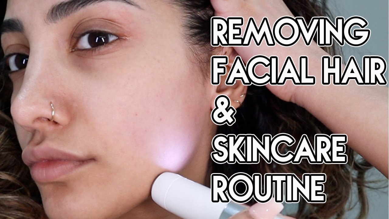 HOW I REMOVE FACIAL HAIR & MORNING SKINCARE ROUTINE | AnchalMUA AD​
