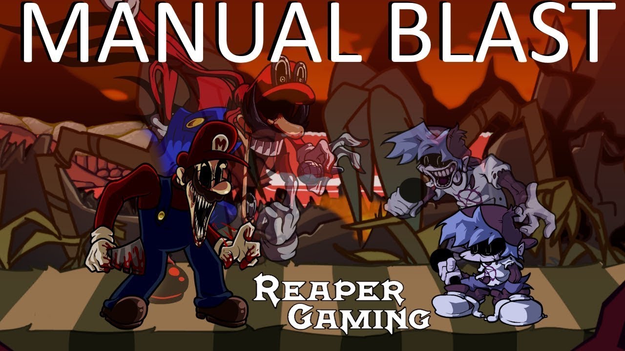 FNF - Horror Mario Vs Yourself Manual Blast Cover