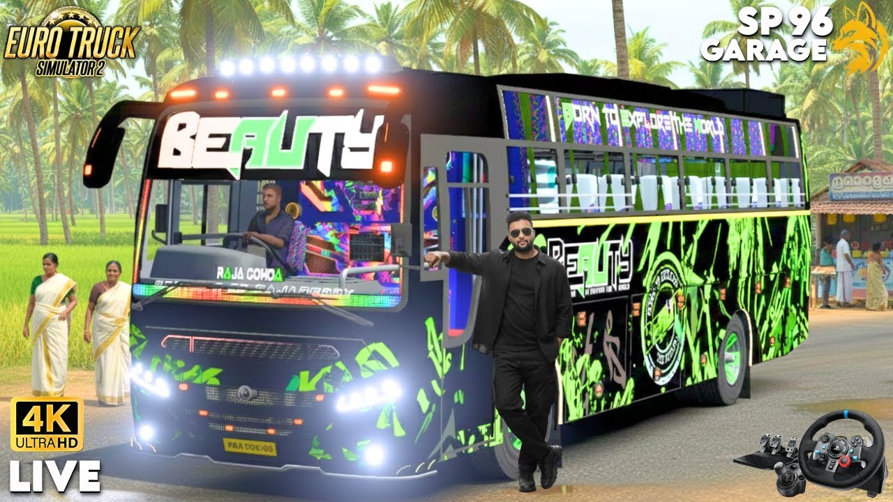 KERALA TOURIST BUS KHALEEFA ASTRA🔥 😮| LOGITECH G29 (Portrait)