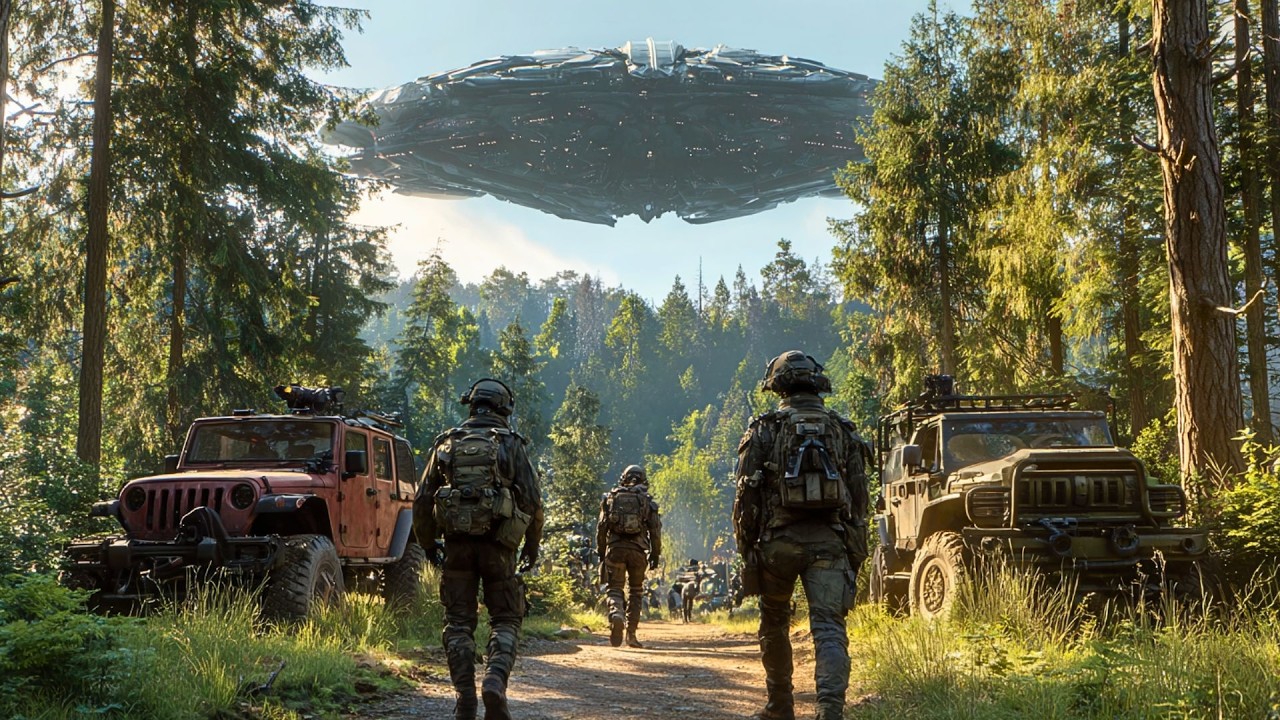Uma nave alienígena apareceu na floresta! | Filme de ficção científica | Filmes completos dublados