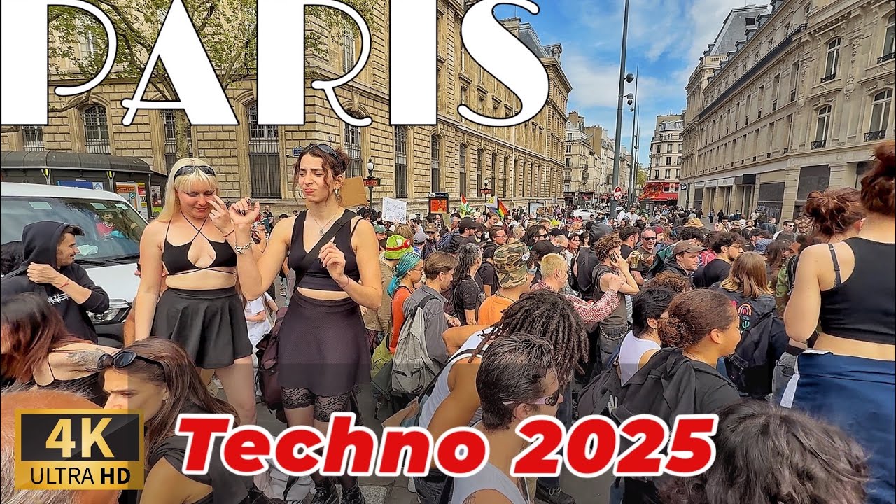 [🇫🇷Paris Event] Paris Techno festival (4K 120FPS HDR)  12/April/2025
