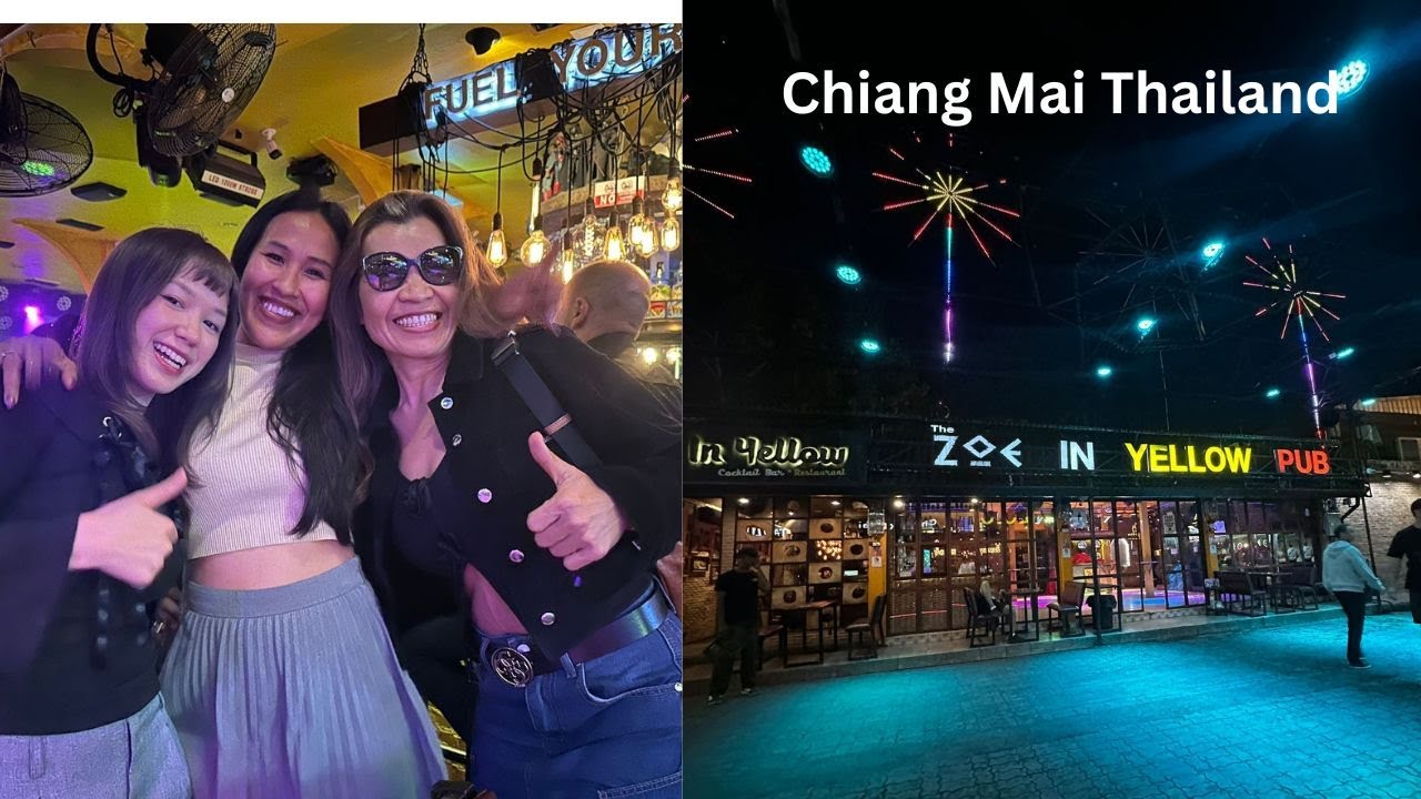 Zoe in Yellow bar area of Chiang Mai Thailand - Chiang Mai Bar