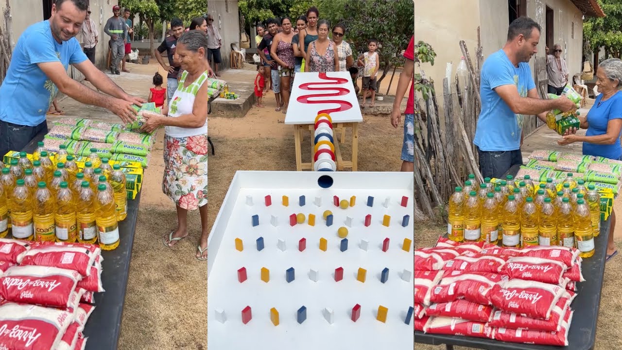 Solte as bolas e ganhe alimentos no TABULEIRO da SORTE