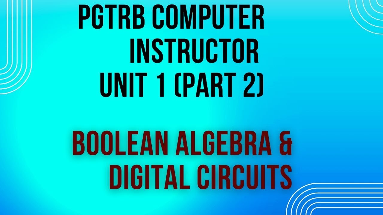 PGTRB Computer Instructor FREE Crash Course  Unit 1  (Part 2)Computer System architecture