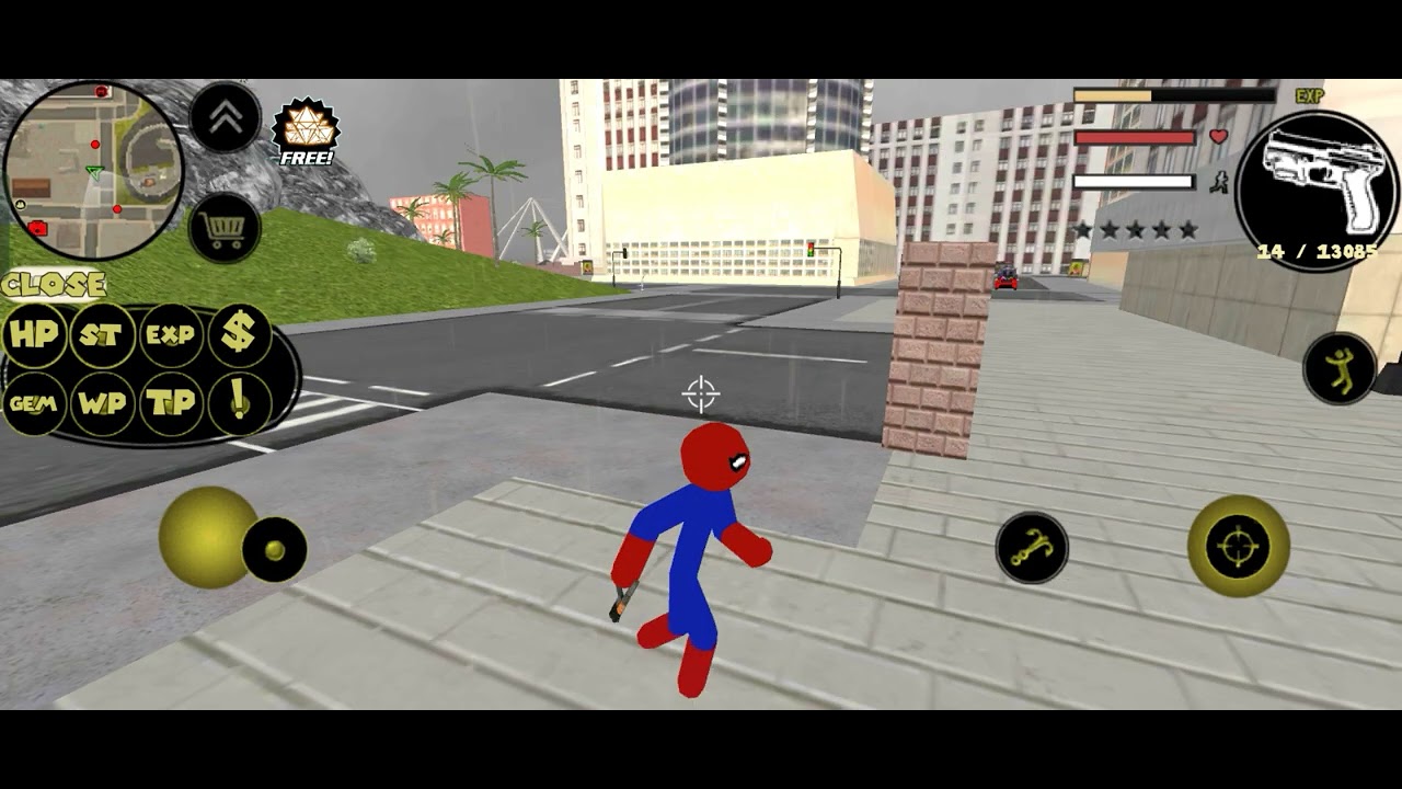 Aku main stickman spider 👺 gta palsu 👺