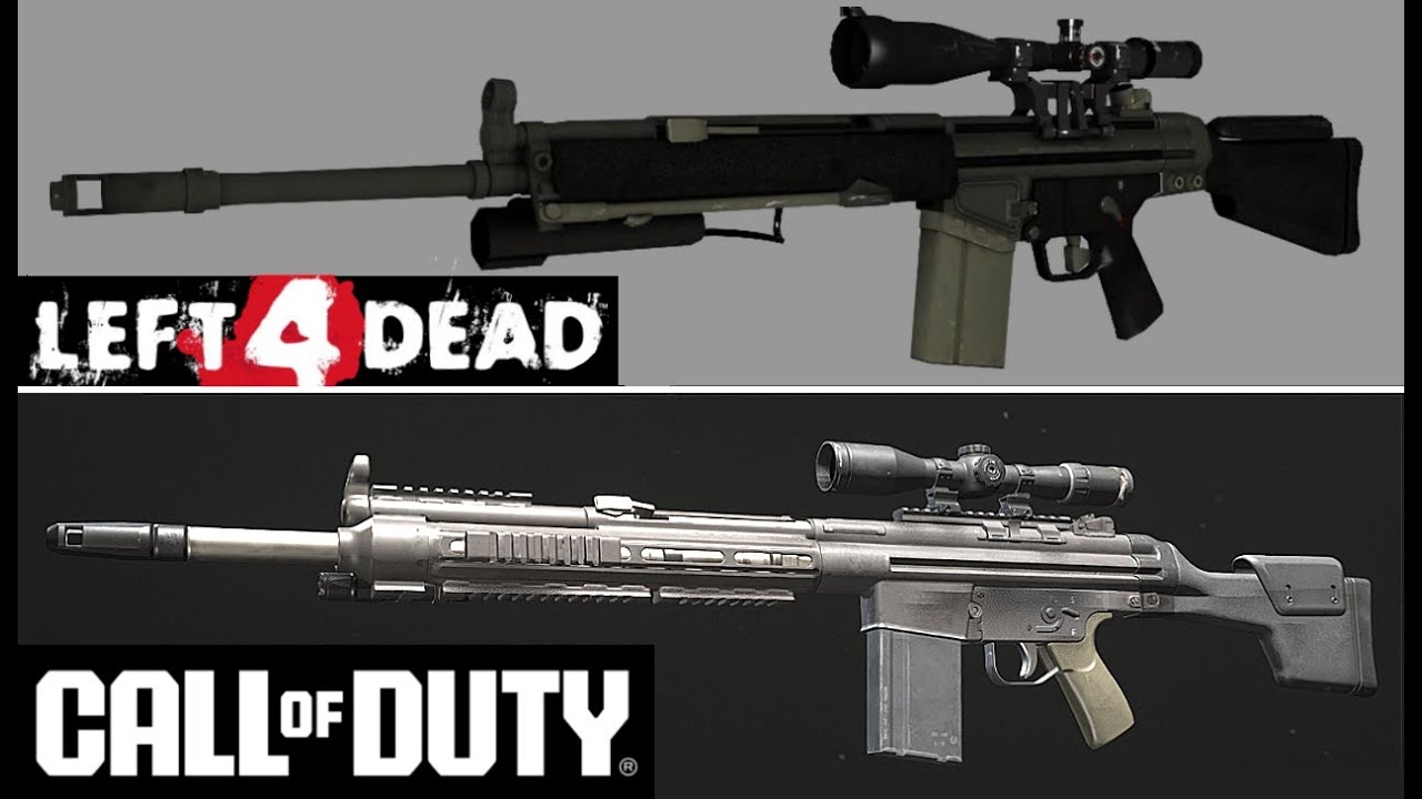 Воссоздание оружия из LEFT 4 DEAD 2 в CoD…