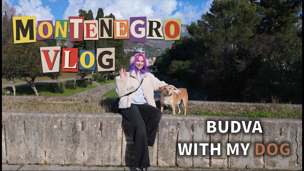 Montenegro Vlog: Walking Around Budva with My Dog🐶