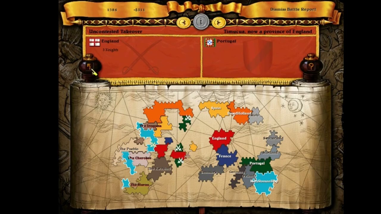 Imperialism 2 - Multiplayer Commentary-Part 2-1v1v1 (Holy Roman Empire v. England v. BasedHolland)