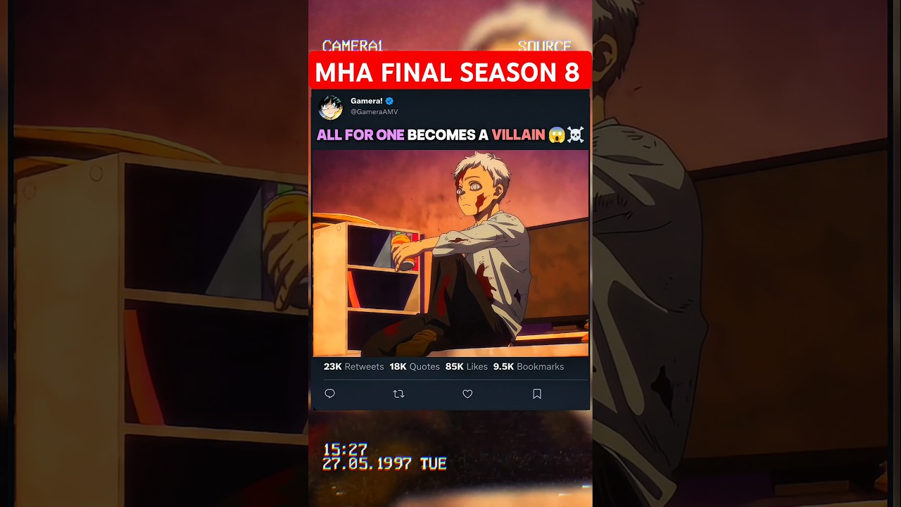 ALL FOR ONE becomes a VILLAIN 😱☠️ | #myheroacademia #edit #mha #amv #anime