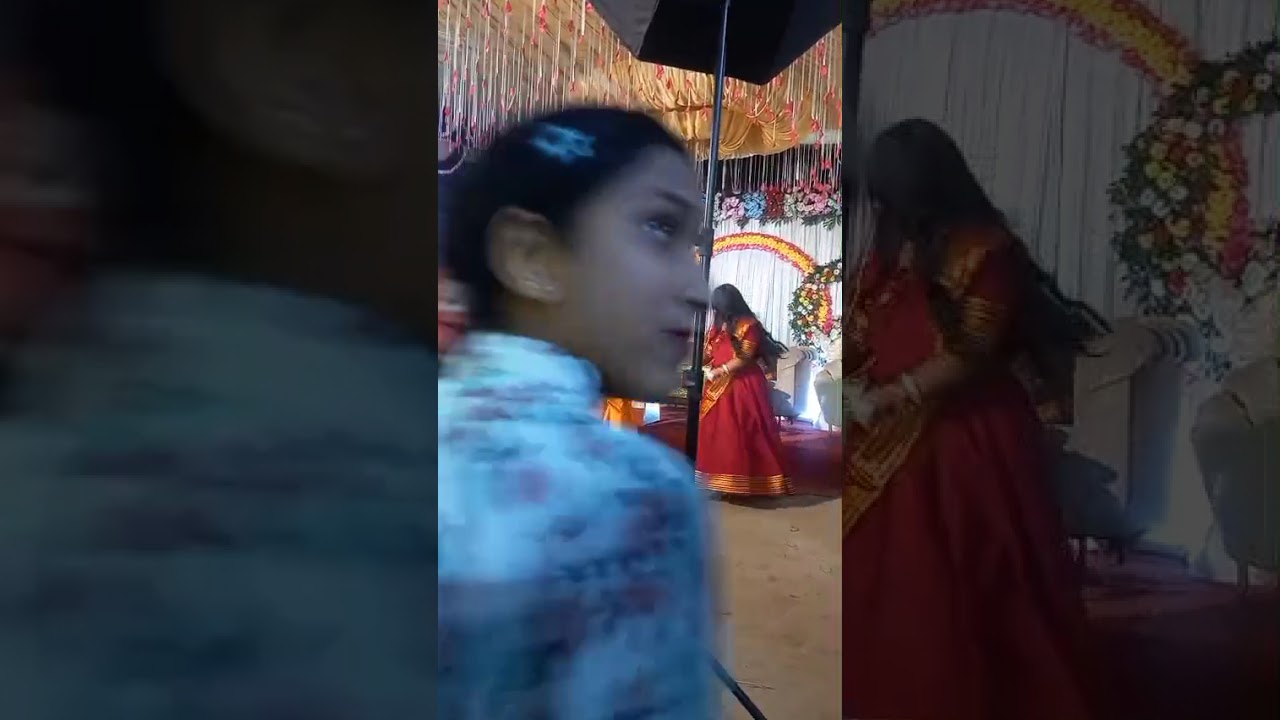 সৃজা ও নন্দিনী নৃত্য তাদের মাসীর হলুদ সন্ধ্যায়...